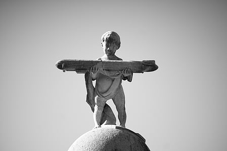 grayscaled photography of statue thumbnail