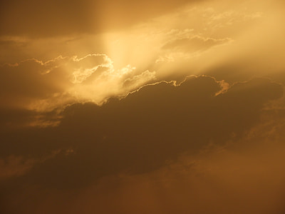thick gray clouds during golden hour thumbnail