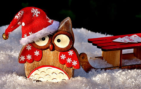 brown wooden owl carving table decor thumbnail