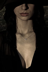 girl, mystery, portrait, fashion, sexy, mysterious thumbnail