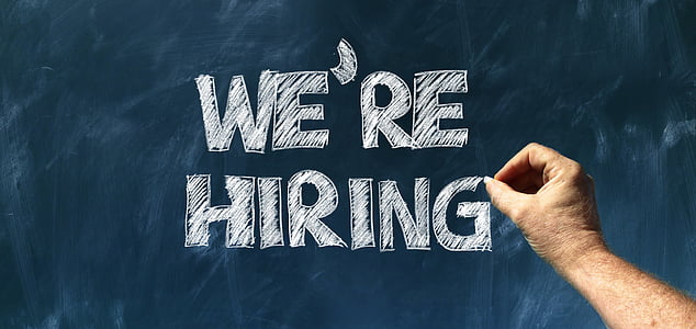 we're hiring chalk writing thumbnail