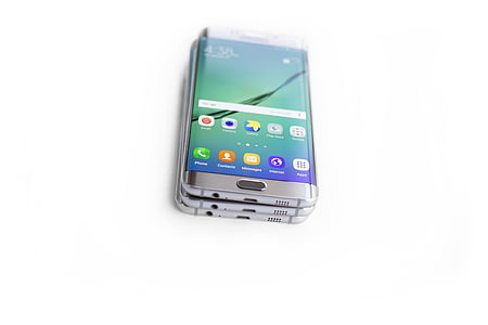 silver Samsung smartphone thumbnail