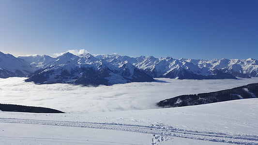 mountain with snowfield photography thumbnail