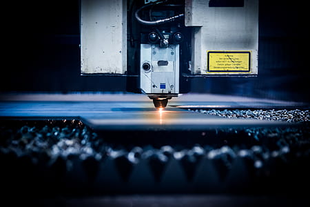 closed up photo of white industrial machine thumbnail