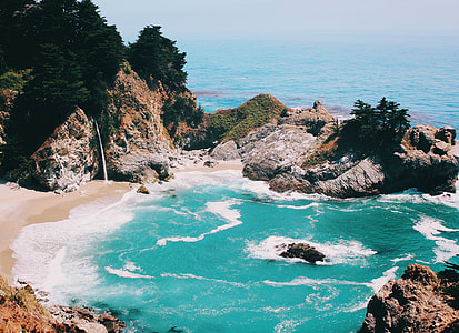 aerial photography of beach thumbnail