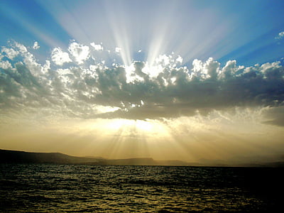 photo of sun covered with clouds thumbnail