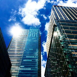 Low Angle View of Skyscrapers Against Sky thumbnail