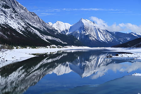 lake near mountain thumbnail
