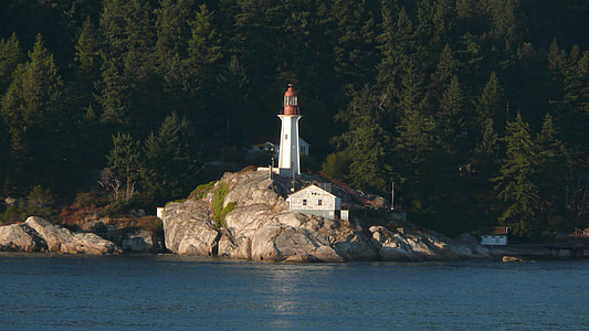 white and orange lighthouse near body of water thumbnail