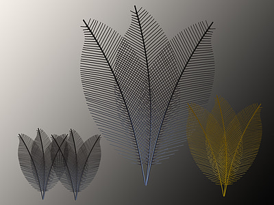 three assorted-color leaves wallpaper thumbnail