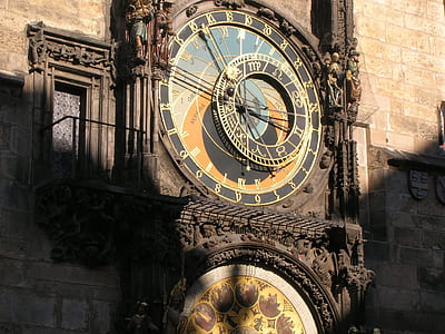 brown and yellow outdoor clock landmark thumbnail