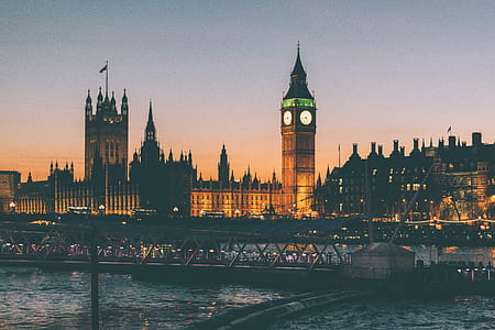 lights, night, bridge, england thumbnail
