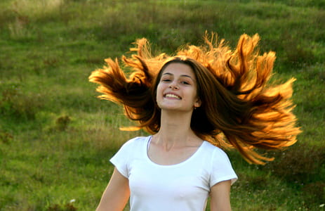 woman flipping her hair thumbnail
