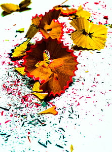assorted-color pencil scraps thumbnail
