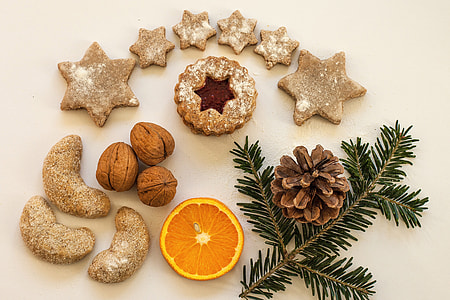 Overhead shot of Christmas cookies thumbnail