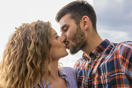 Woman And Man Kissing Each Other thumbnail