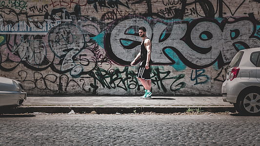 man, person, street, graffiti thumbnail