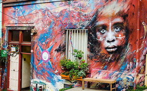 graffiti artwork of person's face thumbnail