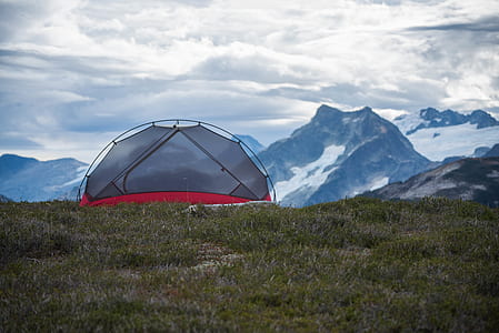 mountains, camping, tent thumbnail