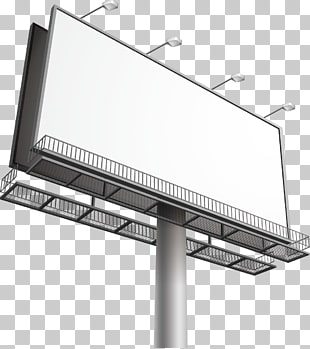 Billboard Out-of-home advertising , billboard, white billboard illustration PNG clipart