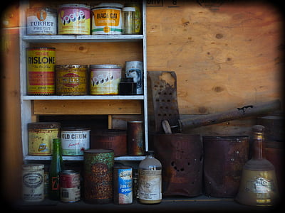 assorted-color can lot on table thumbnail
