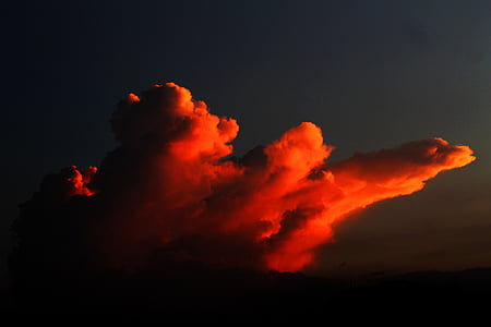 photo of red cloud during golden hour thumbnail