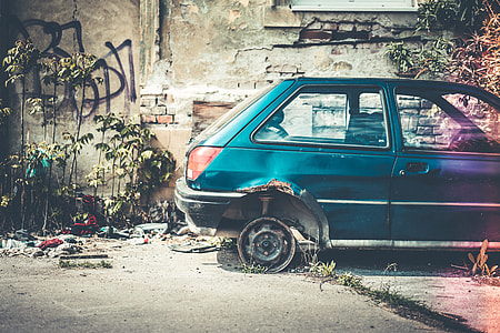 Old Broken and Abandoned Car thumbnail