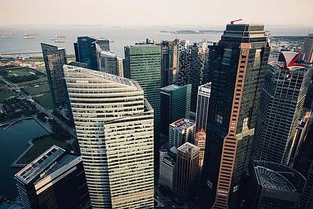 aerial photo of buildings thumbnail