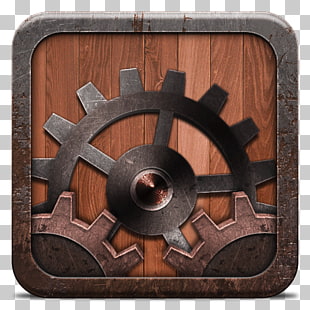 Copper metal, Misc Settings, black gear logo PNG clipart