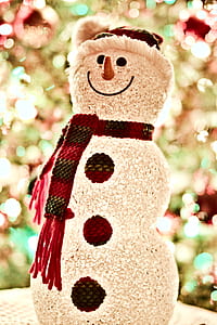 Snowman Wearing Scarf Led Lamp thumbnail