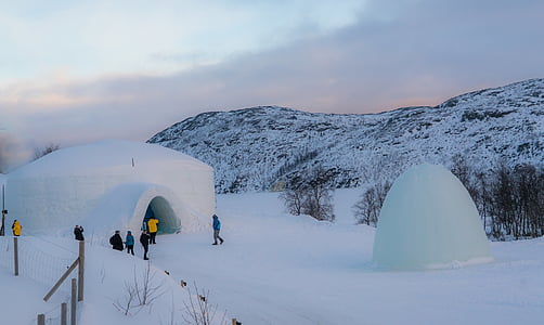 igloo on snow during daytime thumbnail