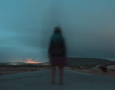 intranquility, blue, out of focu, person thumbnail