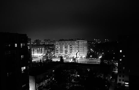 grayscale photography of concrete building thumbnail