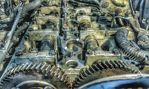 silver car engine thumbnail
