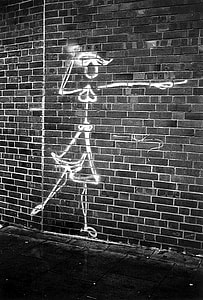 pointing woman wall art thumbnail