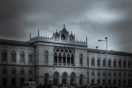 black-and-white, city, cars, vehicles thumbnail
