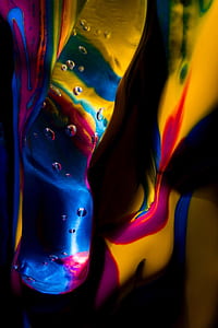 close-up photo of multicolored abstract art thumbnail