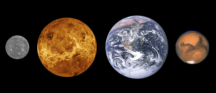 Mercury, Venus, Earth, Mars thumbnail