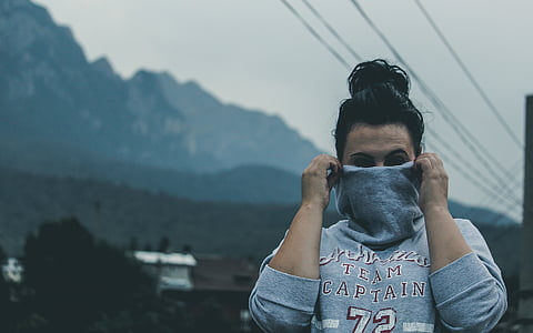 woman covering her face thumbnail