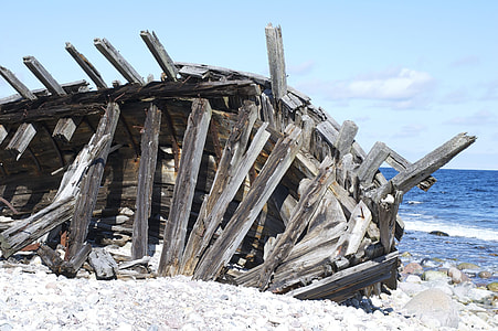 brown wooden ship wrecked thumbnail