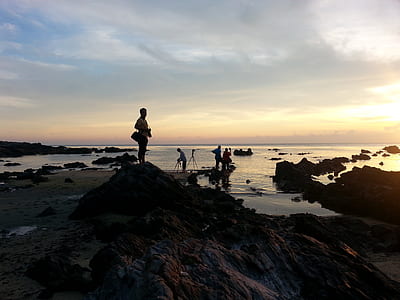 sea, dawn, landscape, sunset thumbnail