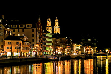 white building during nighttime thumbnail