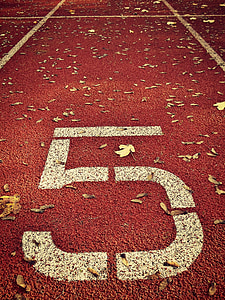 red and white 5-printed track field thumbnail