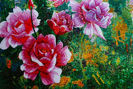 pink flowers painting thumbnail