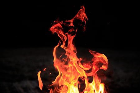 bonfire surrounded by darkness thumbnail