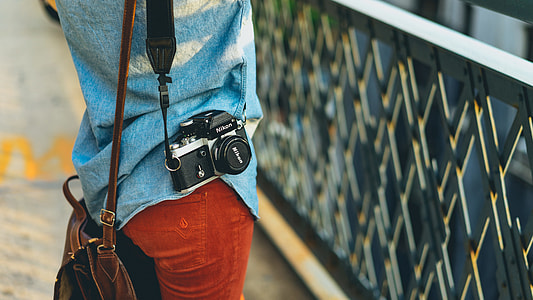 black DSLR Camera thumbnail
