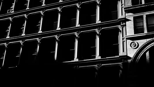 building, architecture, black and white, contrast thumbnail