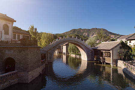 concrete bridge under blue sky thumbnail