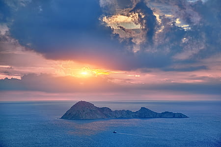 high angle photo of island thumbnail