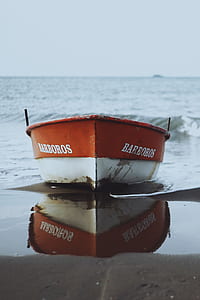 red and white Barboros boat near body of water thumbnail